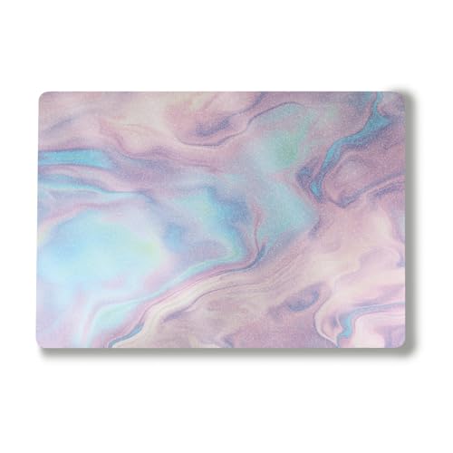 Image of Glossy Glitter Laptop Skin Compatible with Alienware M18 R2 (2024) - Pastel Wave - Premium 3M Vinyl Protective Wrap Decal Cover - Easy to Apply | Crafted in The USA by MightySkins