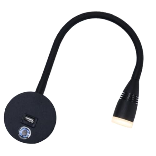 POPETPOP Led Reading Wall Lamp 3 Brightness Levels Touch Control Night Light for Bedroom Us Plug