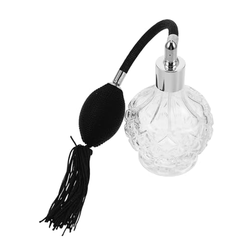 FIXOSHEE Vintage Parfümflasche Nachfüllbar Glas Zerstäuber mit Quaste Aromaschutz Retro Design für Reise Büro und Zuhause