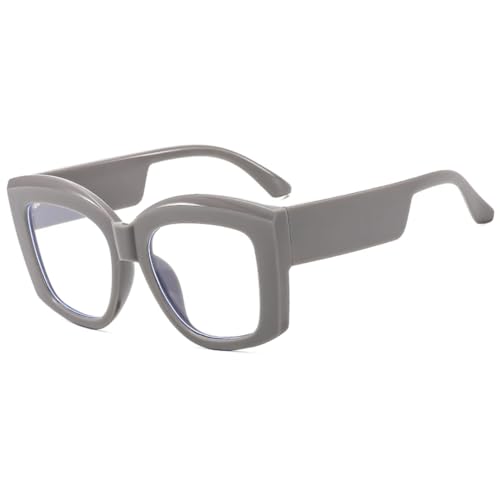 Monture lunettes rétro femme grise finis les maux de nez et glissements