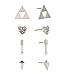 INPINK Fashion Jewelry 'Cupid' Set of Four Stud Earrings