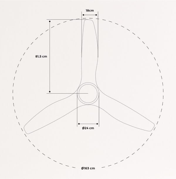 Diagram showing two support rod options for ceiling fan height