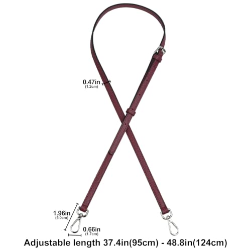 Image of Jiesinlov Leather Bag Shoulder Strap Replacement Crossbody Adjustable Conversion Kit Fit for Mini Pouch