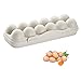 12 Grille BoîTe de Rangement Portable pour OeUfs, Plateau à OeUfs pour RéFrigéRateur, Plateau Porte Oeufs Conteneur à OeUfs, Boîte à Oeufs en Plastique pour Camping Utilisation De Pique-Nique