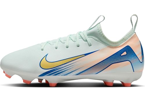 Nike Jr. Vapor 16 Academy Mercurial Dream Speed Big Kids' MG Low-Top Soccer Cleats (FZ1611-300, Barely Green/Crimson Pulse/Metallic Gold Coin)