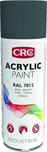RC2 Corporation 33272-AA CRC 33272-AA-ACRYLIC Paint. Pintura Acrílica Alto Brico. Secado rápido. RAL 7012 Basalto Grey, Transparent, 400 ml Cover