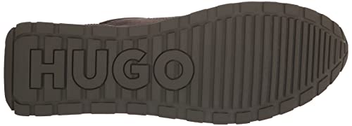 HUGO Men's Tonal Lace Up Nylon Sneakers4