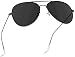 WearMe Pro - Polarized Metal Frame Pilot Style Aviator Sunglasses (Spring Hinge: Full Black, 57)