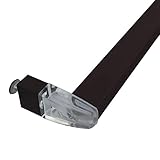 Gordon Glass 34' Oil Rubbed Bronze Framed Sliding Shower Door Towel Bar with Clear Acrylic Brackets