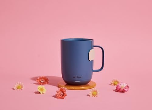 Image of Ember Temperature Control Smart Mug 2, 14 Oz, App-Controlled Heated Coffee Mug with 80 Min Battery Life and Improved Design, Salt Blue