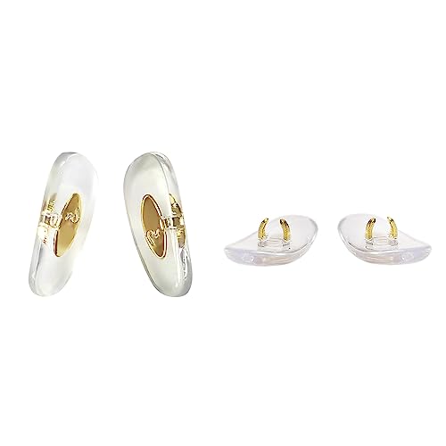 Image of Replacement Nose Pads for Ray Ban Aviator RB3025 3026 Sunglasses Repair Kits for Ray Ban (GOLD 16MM)