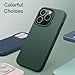 JETech Silicone Case for iPhone 13 Pro Max 6.7-Inch, Silky-Soft Touch Full-Body Protective Phone Case, Shockproof Cover with Microfiber Lining (Midnight Green)