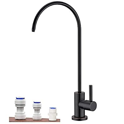 Leetcp Brass Drinking Water Faucet, Oil Rubbed Bronze Drinking Water Purifier Faucets, Kitchen Water Purifier Faucet for Non-Air Gap Reverse Osmosis Water Filtration System