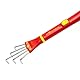 WOLF Garten - multi-star Minis Kralle inkl. Stiel LF-M /ZM 015; Arbeitsbreite: 6,5cm; 71AIE004650, Rot