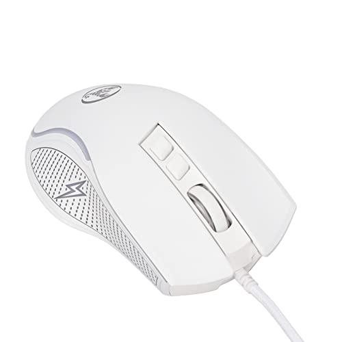 TOPINCN Mechanische RGB Gaming-Maus (Weiß)