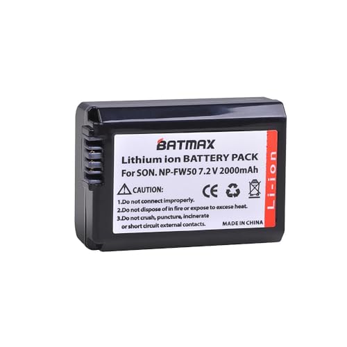 Bateria Compatível com Câmera Sony NP-FW50 2000mAh 7.2V Batmax