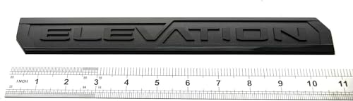 Image of 6Pcs Sierra Elevation 4x4 Emblem 3D Rear Tailgate Door Badge Nameplate Letter Sticker Decal Replacement for 2019-2022 Sierra 1500 2500HD 3500HD (Gloss Black)