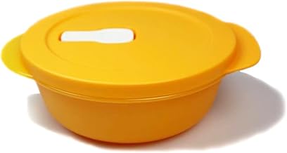 Tupperware CrystalWave Microwave 600 ml Orange Micro Wave Pop Plus Fix