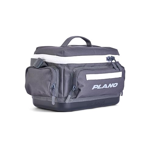 PLANO Weekend Tackle Bag 3500 | Waterproof Molded Base | Large Main Compartment | Quick Access Slip Pockets | Daisy Chain Gear Attachment | Durable 600D Polyester | Includes 2 StowAways | 3700 Size