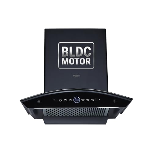 Image of Whirlpool 60cm 1600 m3 /hr BLDC Filterless Autoclean Kitchen Chimney | Free Installation | 11 Yrs WARR on Motor and 5 Yrs Comprehensive| CGFL PRO 600 BLDC HAC BK HOOD| Black| Touch Control| RPM Display
