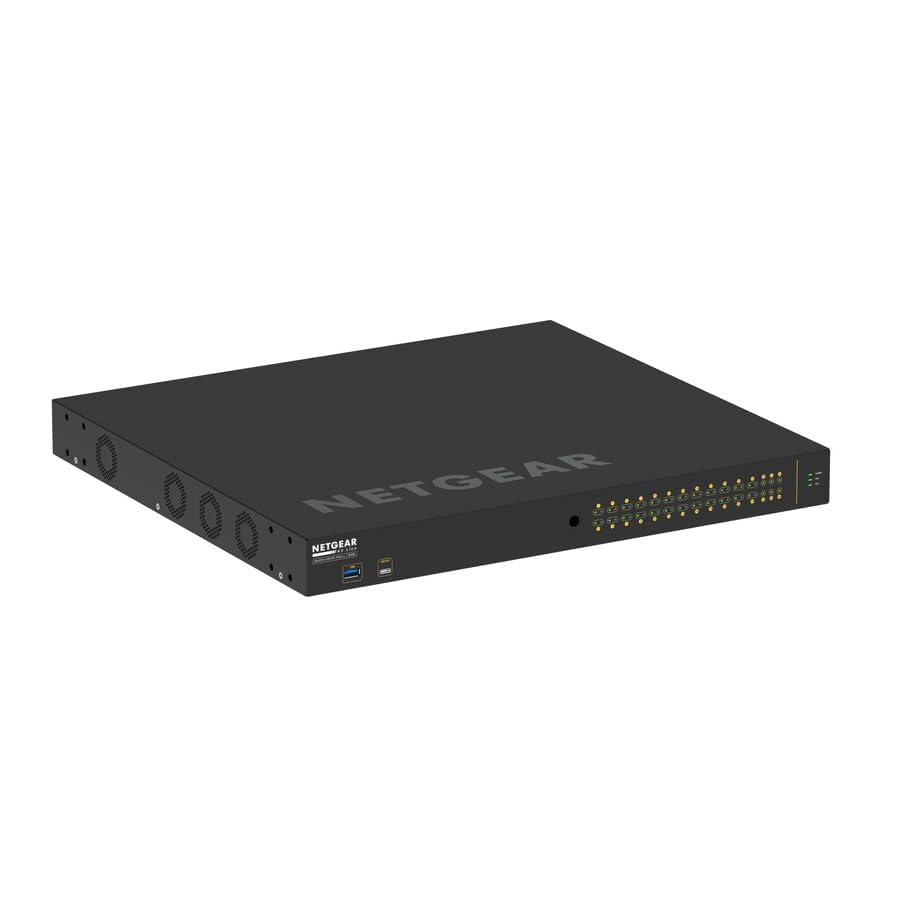 Image of NETGEAR AV Line M4250-26G4F-PoE++ 24 Port Switch GSM4230UP | L3 Managed | 24x1G PoE++ 1440W and 4x1000Base-X SFP | Rack-Mountable | Cloud Care's 3 Year Warranty SupportPlus Included