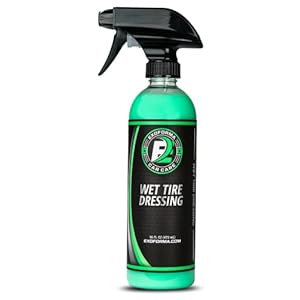 ExoForma Wet Tire Dressing Spray – Extremely High Shine Tire Dressing for That Wet Look – No Sling, Non-Greasy Silicone Formula with UV Protection – Easy to Apply, Minimal Cure Time – 16 fl oz