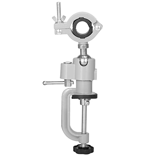 Abrazadera de banco de mesa de 360 grados a 43 mm, soporte multifuncional para taladro eléctrico, amoladora, herramienta giratoria, pasatiempos y joyas (tipo A: 36-43 mm)