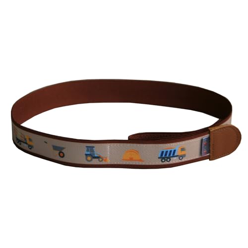 Ed&Kids Cinturón de guardería sin hebilla, elástico, tamaño ajustable Construcción marrón. Medium