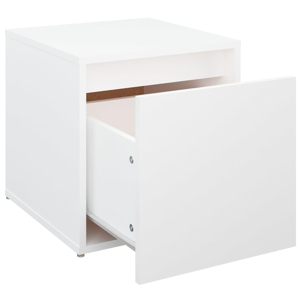 Białe pudełko z szufladami z materiału drewnopochodnego 40,5 x 40 x 40 cm, komoda, kredens, szafa, kredens, szafka górna, szafka pod umywalkę, miejsce do przechowywania do salonu, sypialni i