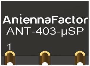 Antennas MicroSplatch Planar Antenna 403MHz, SMD (100 pieces)