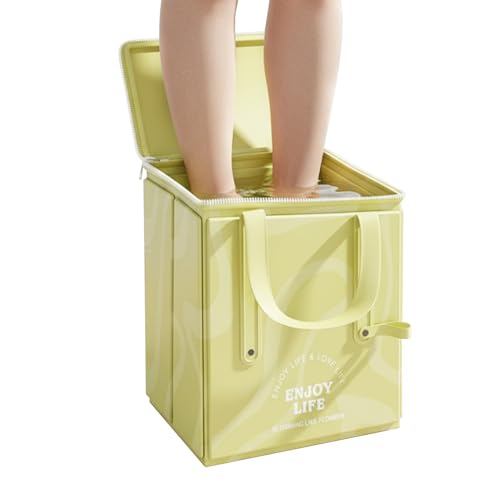 Bain de pieds et nettoyage de la maison faciles avec ce seau portable zippé - 2