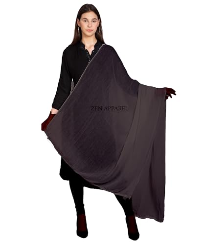 Image of Zen Women's Solid Premium Cotton Dupatta 2.25 Meters 100% Pure Cotton