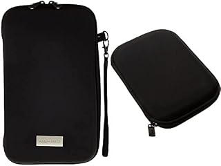 Amazon Basics Travel Case Electronic Devices (e.g. GPS, MP3 Portables, Nintendo DS) & Hard Black Carrying Case for 5-Inch / 12.7 cm Sat Navs