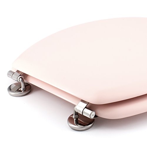 Gelco Design Dolce Toilet Seat 44 x 37.5 x 5.5 cm Wood Material Pink, 44 x 37,5 x 5,5cm - Image 3