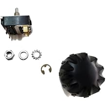 5 Speed Control Knob and 5 Speed Switch Combo Fits Minn Kota Trolling Motor Replaces 2884026 2280110
