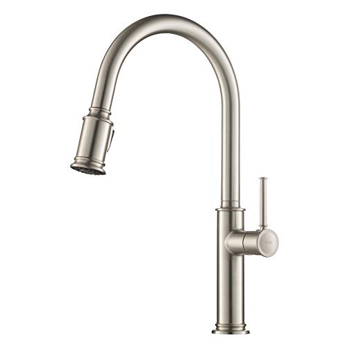 Kraus Sellette Single Handle Spot Free Stainless Steel Pull-Down Kitchen Faucet With Deck Plate, Kpf-1680Sfs #TOP1