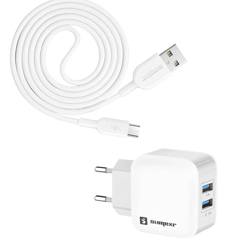 Cabo USB Carregamento 1 Metro 3.4A Tomada Fonte 2 Portas USB iPho...