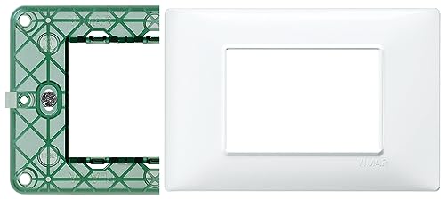  ECI ELETTROFORNITURE KIT SUPPORTO + PLACCA PLANA BIANCA 14613 + 14653.01