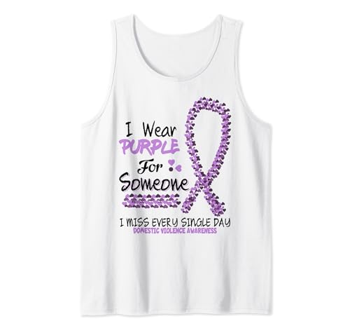 Dicho inspirador que uso violencia doméstica púrpura Mujeres Hombres Camiseta sin Mangas