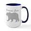 White/Navy Inside - Momma Bear Mugs