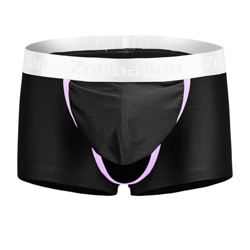 BIATWOWR Boxer Herrenslips Unterwäsche Sexy Durchsichtige At