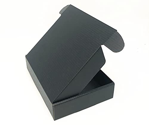 Image of Black Shipping Boxes 14 x 10 x 2.2 Inch Cardboard Storage Mailer Box 10Pack | Corrugated Cardboard Packaging Box Inside Size:13.5 x 9.9 x 2.1 Inch