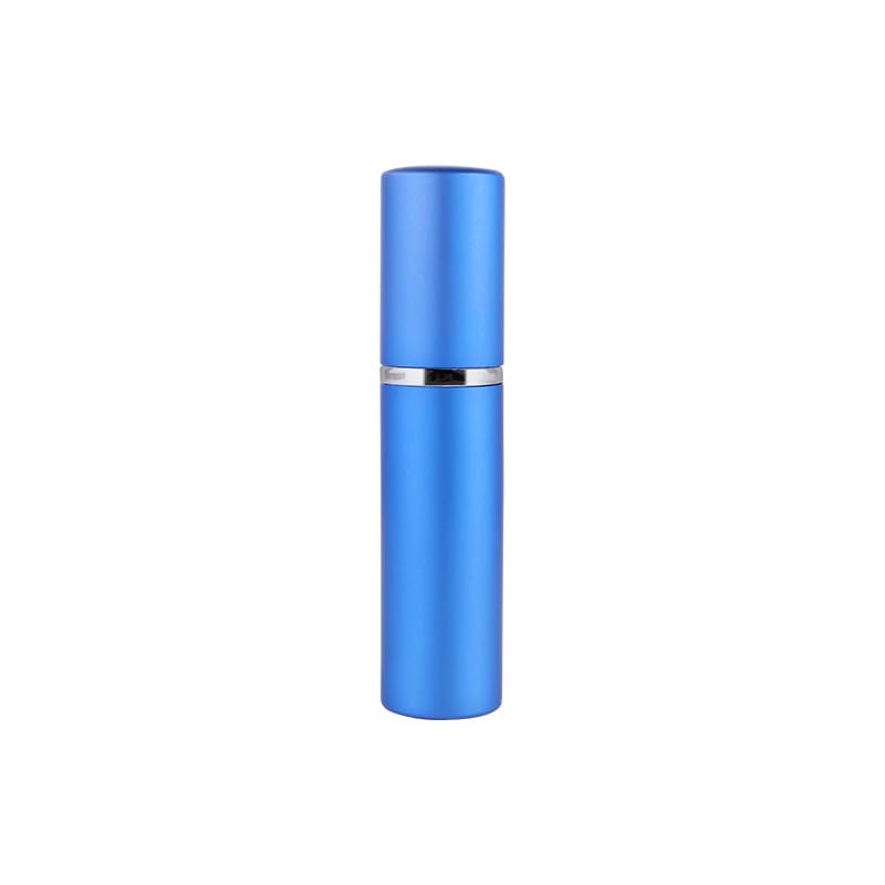 5 ml 10 ml aluminiowa butelka z rozpylaczem do perfum szklany atomizer, wielokrotnego napełniania, podróżny pojemnik na mgiełkę, zestaw próbek kosmetyków, 10-100 szt. (matowy niebieski, 50 szt., 10 ml