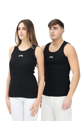Débardeur noir GCDS pour homme et femme taille M avec logo brodé