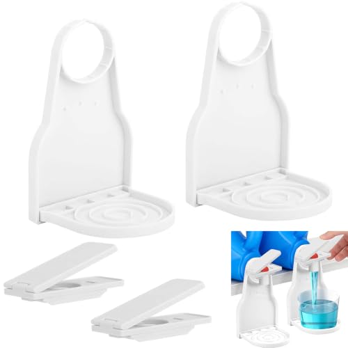 2 Pcs Laundry Detergent Dispense with Plastic Drip Catcher | Easily No More Runny And Easy to Organize and Store in The Room.