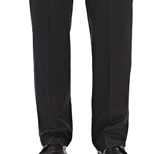 Mens Pleated Classic Suit Pant Premium Business Dress Pants Comfort Summer Casual Trousers3