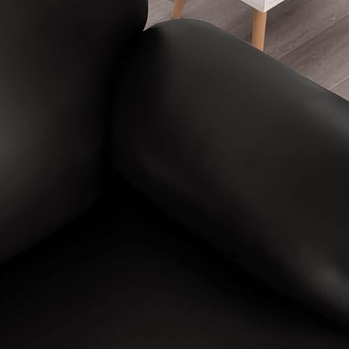 Miniatura 4 de vctops Funda impermeable de piel sintética sintética para sofá biplaza reclinable, suave, antideslizante, con parte inferior elástica para niños,