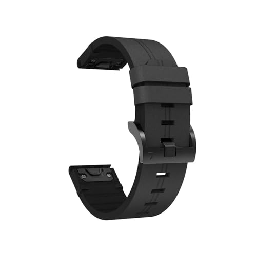 26mm 22mm 20mm�N�C�b�N�����[�X���U�[�n���h�o���h�ɓK������Garmin Fenix 7X 7 5S 7S 6X 6 Pro 3 3HR(Black,20MM)