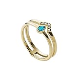Farbe: Goldfarben Fossil Damen Ring Edelstahl goldfarben, JF03739710