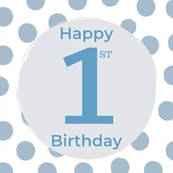 Paperback Happy 1st Birthday (Lulu & Bell: Birthday Guest Book) Book